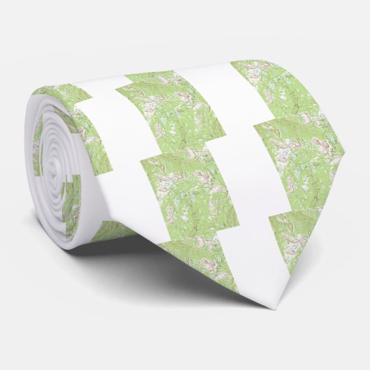 Topografische kaart stropdas (Opgerold)