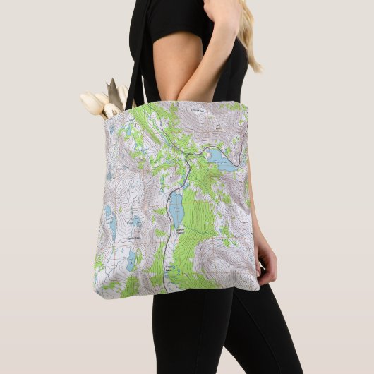 Topografische kaart tote bag (Dichtbij)