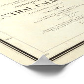 Topografische kaart van Centraal Californië Poster (Hoek)