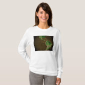 Topografische kaart van de aarde t-shirt (Voorkant volledig)