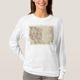 Topografische kaart van de Mississippi T-shirt