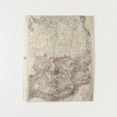 Topografische kaart van de Mississippi Wandkleed (Voorkant)