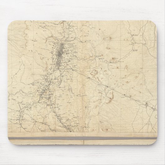 Topografische kaart van de regio van de winning va muismat (Voorkant)