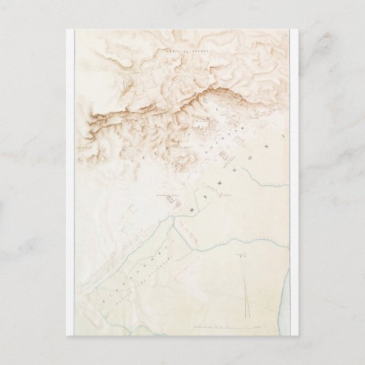 Topografische kaart van de ruïnes van het Poster T (Voorkant)