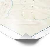 Topografische kaart van de ruïnes van het Poster T (Hoek)