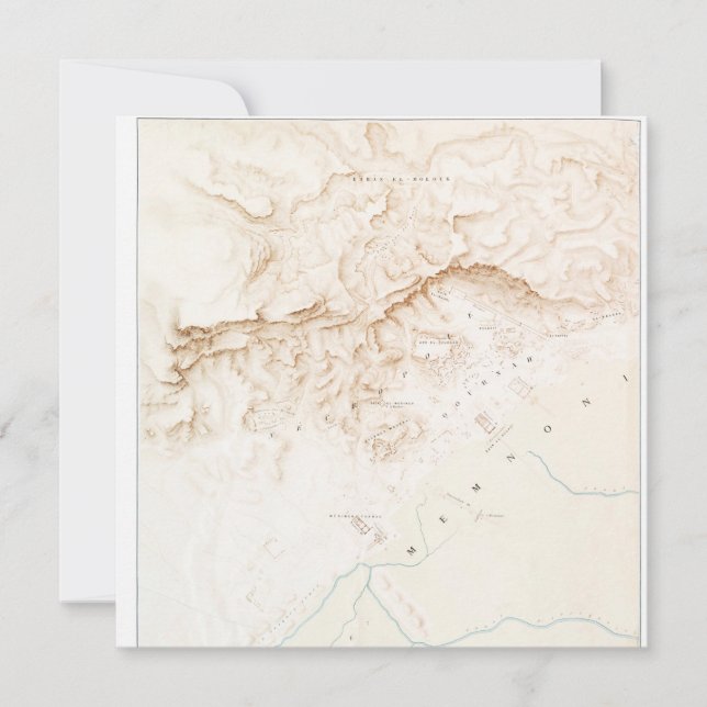 Topografische kaart van de ruïnes van het Poster T (Voorkant)