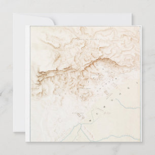 Topografische kaart van de ruïnes van het Poster T