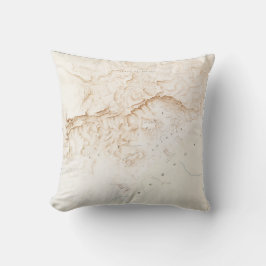 Topografische kaart van de ruïnes van het Poster T Kussen