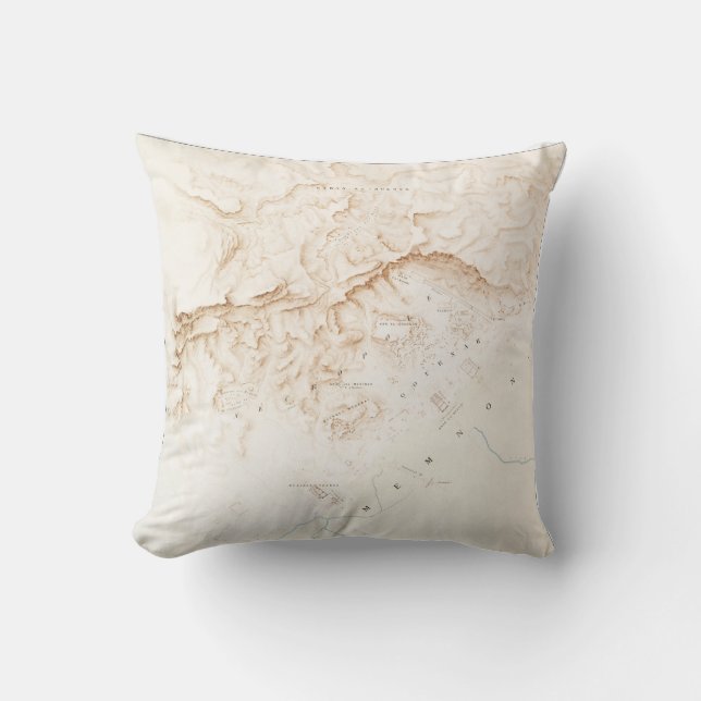 Topografische kaart van de ruïnes van het Poster T Kussen (Voorkant)