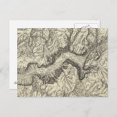 Topografische kaart van de Yosemite-vallei (Voorkant / Achterkant)