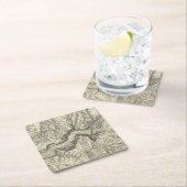 Topografische kaart van de Yosemite-vallei Kartonnen Onderzetters (Insitu)