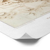 Topografische kaart van een deel van de Pyramides  Poster (Hoek)