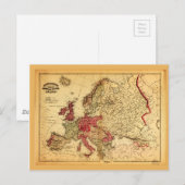 Topografische kaart van Europa (1871) (Voorkant / Achterkant)