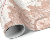  topografische kaart van Grand Canyon Cadeaupapier (Rol Hoek)