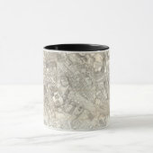 Topografische kaart van het oude Rome, Italië Mok (Midden)