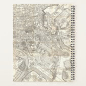 Topografische kaart van het oude Rome, Italië Planner (Achterkant)