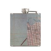 Topografische kaart van Noordoost-San Francisco Heupfles (Achterkant)