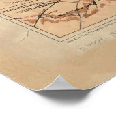  Topografische kaart van Virginia (1892) Poster (Hoek)