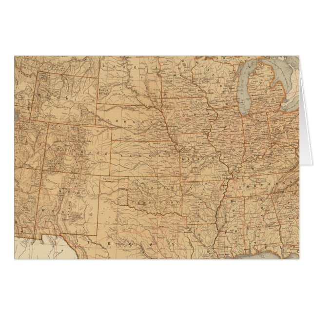 topografische kenmerken van de Verenigde Staten (Voorkant Horizontaal)