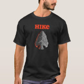 Topografische lijnen Arrowiad Hiking Graphic Retro T-shirt (Voorkant)