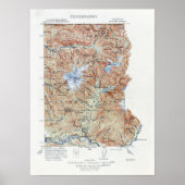  topografische montageknop poster (Voorkant)