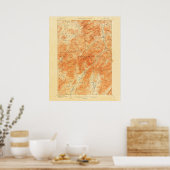  Topografische Mount Marcy New York Map Poster (Keuken)