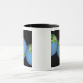 Topografische uitzichten van de wereld mok (Midden)