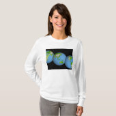 Topografische uitzichten van de wereld t-shirt (Voorkant volledig)