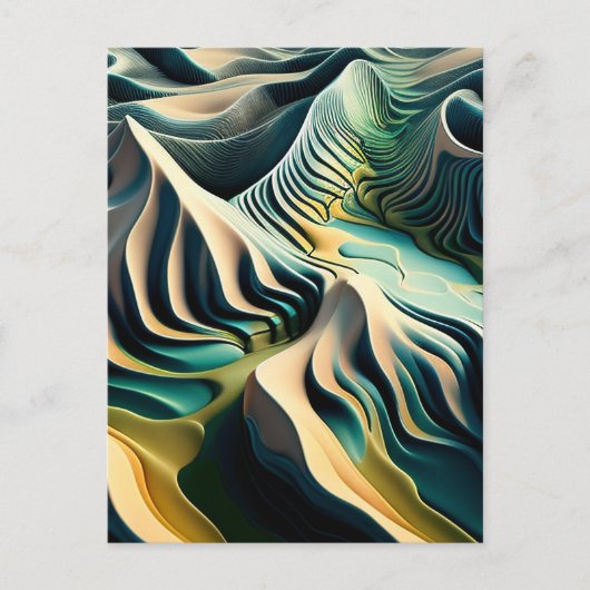 Topographic Currents Briefkaart (Voorkant)