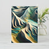 Topographic Currents Feestdagenkaart (Staand voorkant)