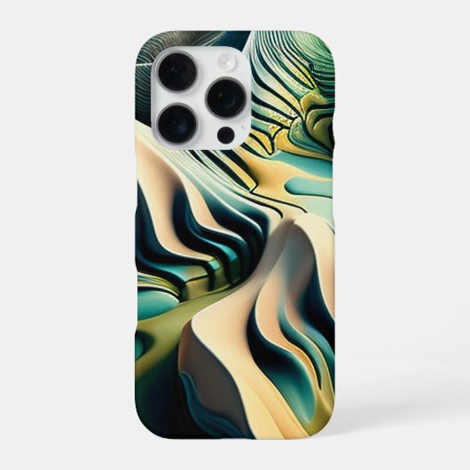 Topographic Currents iPhone Hoesje (Achterkant)