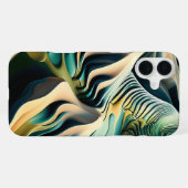 Topographic Currents iPhone Hoesje (Achterkant horizontaal)