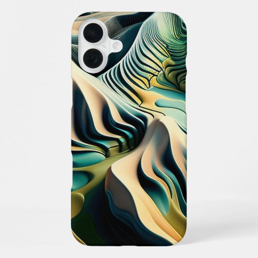 Topographic Currents iPhone Hoesje (Achterkant)