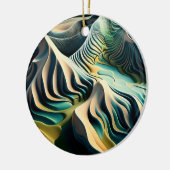 Topographic Currents Keramisch Ornament (Links)