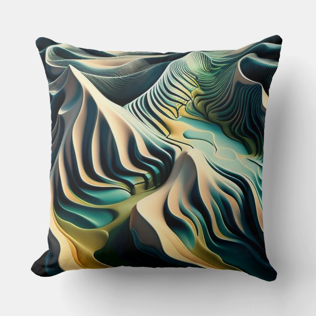 Topographic Currents Kussen (Voorkant)