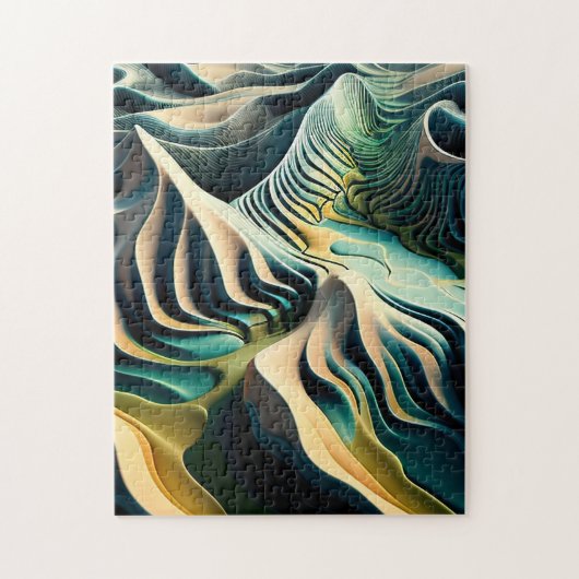 Topographic Currents Legpuzzel (Verticaal)