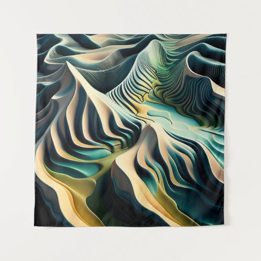 Topographic Currents Wandkleed (Voorkant)