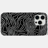 Topographic Line Art in Black 🗺️ Case-Mate iPhone Case (Achterkant (horizontaal))