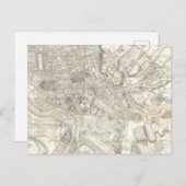 Topographic Map of Oude Rome, Italië Briefkaart (Voorkant / Achterkant)