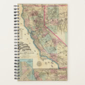 Topographic Railroad and County Map, Californië Planner (Voorkant)