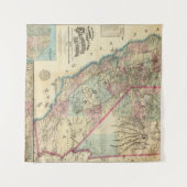 Topographic Railroad and County Map, Californië Wandkleed (Voorkant (horizontaal))