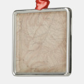 Topography Map, Yellowstone National Part, Wyoming Metalen Ornament (Links)