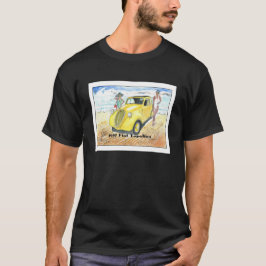 Topolino Fiat 1937. Waterverf gedaan in Italië. T-shirt