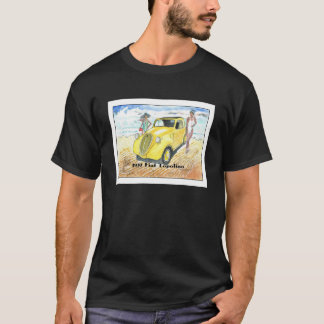 Topolino Fiat 1937. Waterverf gedaan in Italië. T-shirt