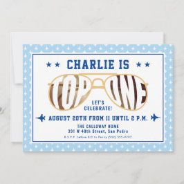 TopOne gevechtsvlieger thema eerste verjaardag Kaart