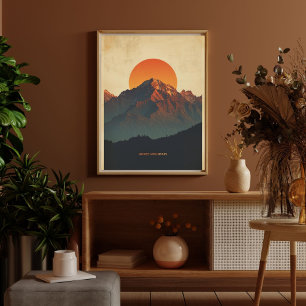 Toppen van de Andes – Retro Zuid-Amerika Reizen  Poster