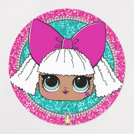 Topper Lol Surprise Glitter Labels (Design 2)
