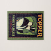  topperlabel voor groenten, Art Deco-Romance Legpuzzel (Horizontaal)