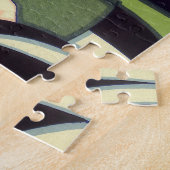 topperlabel voor groenten, Art Deco-Romance Legpuzzel (Zijkant)