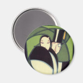  topperlabel voor groenten, Art Deco-Romance Magneet (Voorkant / Achterkant)